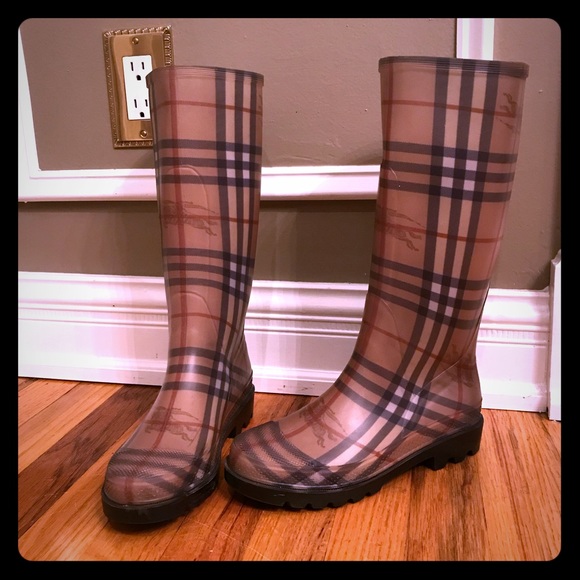 Burberry Shoes - Burberry Plaid Rain boots
